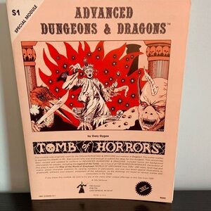 1978 Advanced Dungeons & Dragons Tomb of Horrors with bonus map
